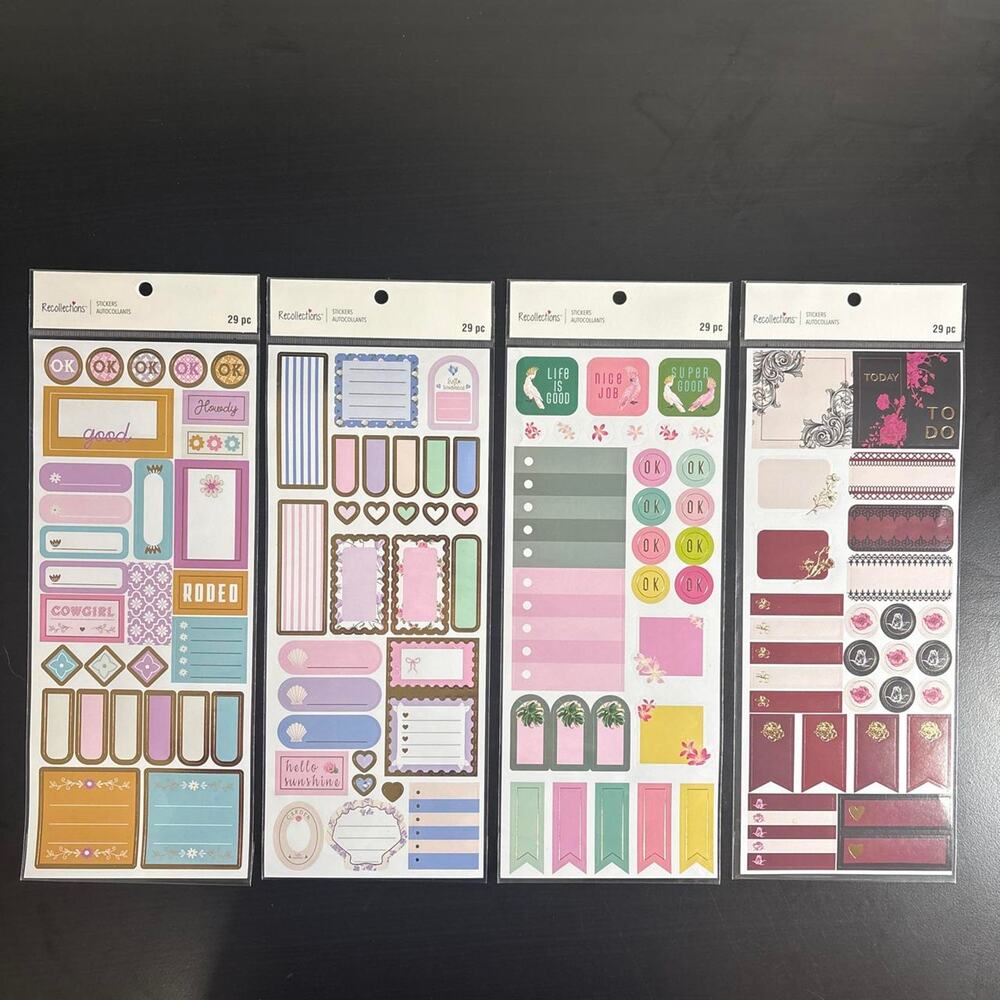 Recollections Planner Stickers Bundle - 4 Count